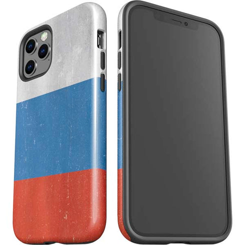 Russian Flag Distressed iPhone 12 Pro Impact Case